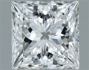 Picture of Natural Diamond 1.00 Carats, Princess with  Cut, F Color, VVS2 Clarity and Certified by GIA