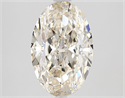 Natural Diamond 1.90 Carats, Oval with  Cut, K Color, SI1 Clarity and Certified by GIA