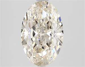 Picture of Natural Diamond 1.90 Carats, Oval with  Cut, K Color, SI1 Clarity and Certified by GIA