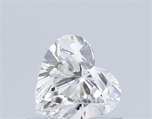 Picture of Natural Diamond 0.50 Carats, Heart with  Cut, J Color, SI1 Clarity and Certified by GIA