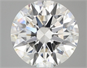 Lab Grown Diamond 2.54 Carats, Round with Ideal Cut, F Color, VVS2 Clarity and Certified by IGI