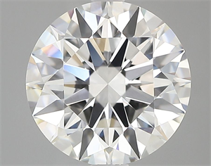 Picture of Lab Grown Diamond 2.54 Carats, Round with Ideal Cut, F Color, VVS2 Clarity and Certified by IGI