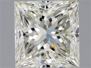 Foto Diamante Natural 1.50 quilates, Princesa , Color K, claridad VS2 y certificado GIA de