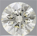 Natural Diamond 0.60 Carats, Round with Excellent Cut, L Color, VVS1 Clarity and Certified by IGI