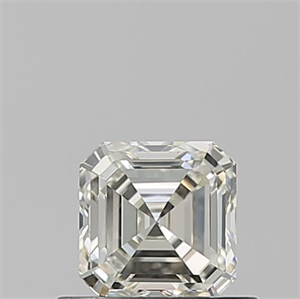 Picture of Natural Diamond 0.53 Carats, Asscher with  Cut, K Color, VVS1 Clarity and Certified by GIA
