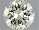 Natural Diamond 1.08 Carats, Round with Very Good Cut, L Color, SI2 Clarity and Certified by HRD
