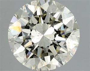 Picture of Natural Diamond 1.08 Carats, Round with Very Good Cut, L Color, SI2 Clarity and Certified by HRD