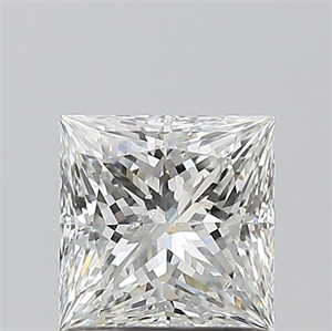 Picture of Natural Diamond 1.01 Carats, Princess with  Cut, H Color, SI1 Clarity and Certified by GIA