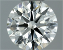 Natural Diamond 0.70 Carats, Round with Excellent Cut, J Color, VS2 Clarity and Certified by IGI