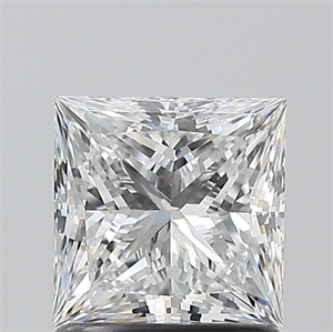 Picture of Natural Diamond 1.20 Carats, Princess with  Cut, D Color, VS2 Clarity and Certified by GIA