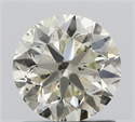 Natural Diamond 1.01 Carats, Round with Very Good Cut, L Color, SI1 Clarity and Certified by IGI