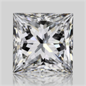 Natural Diamond 0.90 Carats, Princess with  Cut, G Color, VVS1 Clarity and Certified by GIA