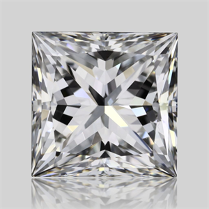 Picture of Natural Diamond 0.90 Carats, Princess with  Cut, G Color, VVS1 Clarity and Certified by GIA