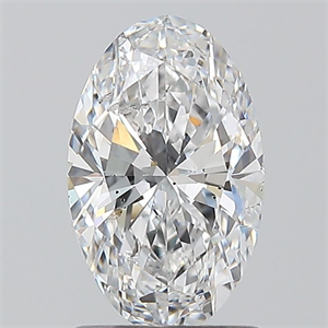 Picture of Natural Diamond 1.20 Carats, Oval with  Cut, D Color, SI2 Clarity and Certified by GIA