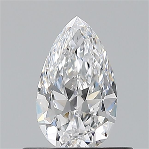 Picture of Natural Diamond 0.50 Carats, Pear with  Cut, D Color, VVS1 Clarity and Certified by GIA