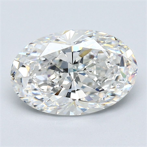 Picture of Natural Diamond 2.51 Carats, Oval with  Cut, G Color, VS2 Clarity and Certified by GIA