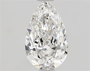 Picture of Natural Diamond 0.52 Carats, Pear with  Cut, E Color, VVS1 Clarity and Certified by GIA