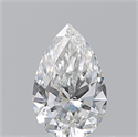 Diamante Natural 0.51 quilates, De pera , Color F, claridad SI1 y certificado GIA