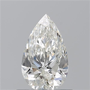 Picture of Natural Diamond 0.72 Carats, Pear with  Cut, I Color, VS1 Clarity and Certified by GIA