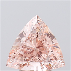 Picture of Lab Grown Diamond 2.05 Carats, TRIANGULAR with  Cut, Fancy Intense Pink Color, VS2 Clarity and Certified by IGI