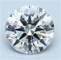 3.02 quilates, Redondo Diamante , Color D, claridad SI1 y certificado por GIA