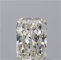 Natural Diamond 0.53 Carats, Radiant with  Cut, I Color, IF Clarity and Certified by GIA