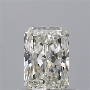 Picture of Natural Diamond 0.53 Carats, Radiant with  Cut, I Color, IF Clarity and Certified by GIA