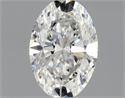 Natural Diamond 0.51 Carats, Oval with  Cut, F Color, IF Clarity and Certified by GIA