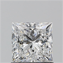 Natural Diamond 1.01 Carats, Princess with  Cut, E Color, SI2 Clarity and Certified by GIA