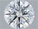 Lab Grown Diamond 2.04 Carats, Round with Excellent Cut, E Color, VVS1 Clarity and Certified by GIA