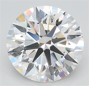 Picture of Lab Grown Diamond 5.53 Carats, Round with Ideal Cut, D Color, IF Clarity and Certified by IGI