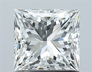 Picture of Natural Diamond 1.00 Carats, Princess with  Cut, H Color, VS1 Clarity and Certified by GIA