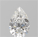 Natural Diamond 0.53 Carats, Pear with  Cut, F Color, VS2 Clarity and Certified by GIA