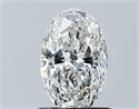Natural Diamond 1.01 Carats, Oval with  Cut, G Color, SI1 Clarity and Certified by GIA