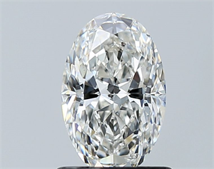 Picture of Natural Diamond 1.01 Carats, Oval with  Cut, G Color, SI1 Clarity and Certified by GIA