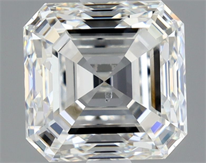 Foto Diamante Natural 2.03 quilates, Asscher , Color G, claridad SI1 y certificado GIA de