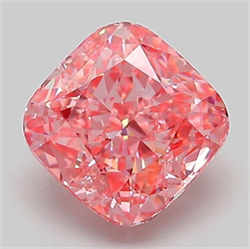 Picture of Lab Grown Diamond 2.08 Carats, CUSHION MODIFIED with  Cut, Fancy Vivid Pink Color, VS1 Clarity and Certified by IGI