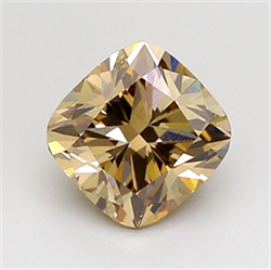 Picture of Lab Grown Diamond 1.53 Carats, CUSHION MODIFIED with  Cut, Fancy Brown Color, VS1 Clarity and Certified by IGI