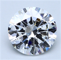 3.42 quilates, Redondo Diamante , Color D, claridad SI2 y certificado por GIA
