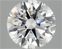 Lab Grown Diamond 2.54 Carats, Round with Ideal Cut, D Color, VVS2 Clarity and Certified by IGI