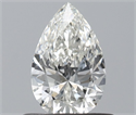 Natural Diamond 0.51 Carats, Pear with  Cut, H Color, VS1 Clarity and Certified by IGI