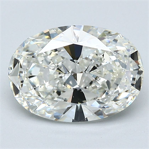 Picture of Natural Diamond 2.50 Carats, Oval with  Cut, I Color, SI1 Clarity and Certified by GIA