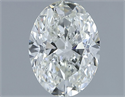 Natural Diamond 1.00 Carats, Oval with  Cut, I Color, VVS2 Clarity and Certified by IGI