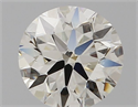 Natural Diamond 0.70 Carats, Round with Excellent Cut, I Color, VVS2 Clarity and Certified by IGI