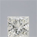 Natural Diamond 0.54 Carats, Princess with  Cut, J Color, VVS1 Clarity and Certified by GIA