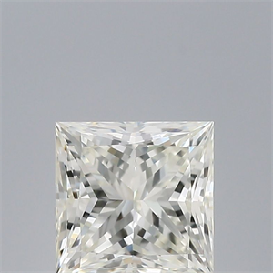 Picture of Natural Diamond 0.54 Carats, Princess with  Cut, J Color, VVS1 Clarity and Certified by GIA