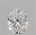 Natural Diamond 0.70 Carats, Oval with  Cut, D Color, VVS1 Clarity and Certified by GIA