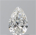 Natural Diamond 0.70 Carats, Pear with  Cut, H Color, VVS2 Clarity and Certified by GIA