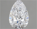 Natural Diamond 0.41 Carats, Pear with  Cut, D Color, SI1 Clarity and Certified by GIA