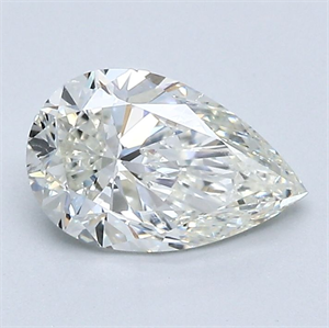 Picture of Natural Diamond 1.20 Carats, Pear with  Cut, I Color, SI1 Clarity and Certified by GIA